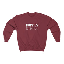Load image into Gallery viewer, Puppies &amp; Pinot - Crewneck Sweatshirt