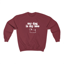 Load image into Gallery viewer, My dog is my boo - Crewneck Sweatshirt