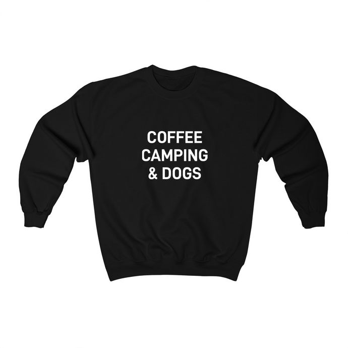 Coffee Camping & Dogs - Crewneck Sweatshirt