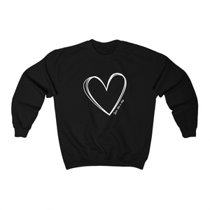 Love Like a Dog (big heart) - Crewneck Sweatshirt