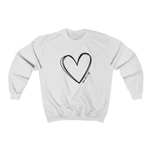 Love Like a Dog (big heart) - Crewneck Sweatshirt